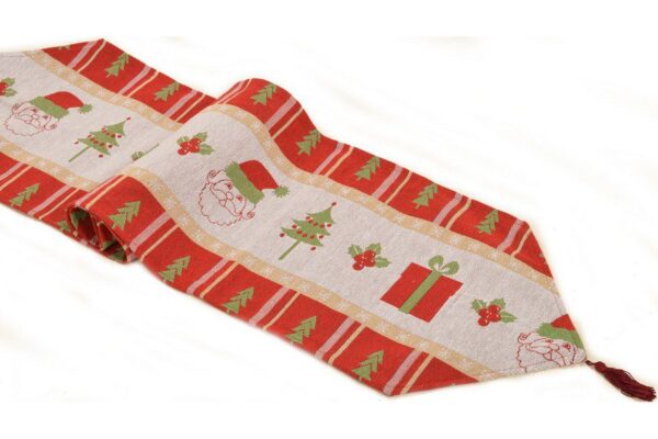 χριστουγεννιάτικη τραβέρσα (45cm x 170cm) santabox Silk Fashion | Maril Home