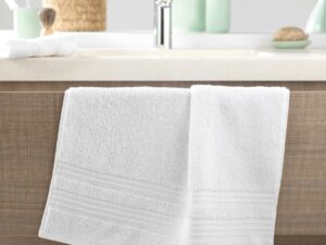 Πετσέτα μονόχρωμη  Σx. Excellence 600gr/m² υδρόφιλη έξτρα απορροφητική 100% cotton White 50x90cm Flamingo | Maril Home