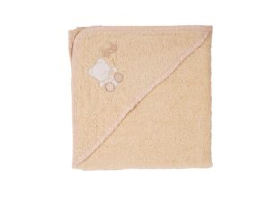 Πετσέτα με κουκούλα  Σχ.Bear 75X75cm 100% cotton Beige  Flamingo | Maril Home