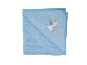 Πετσέτα με κουκούλα  Σχ.Pony 75X75cm 100% cotton Blue  Flamingo | Maril Home
