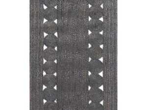 Χαλί γιούτα 1766 (60cm x 130cm) dark grey Silk Fashion | Maril Home