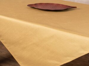 Σατέν τραπεζοκαρέ 2015 (130cm x 130cm) χρυσό Silk Fashion | Maril Home